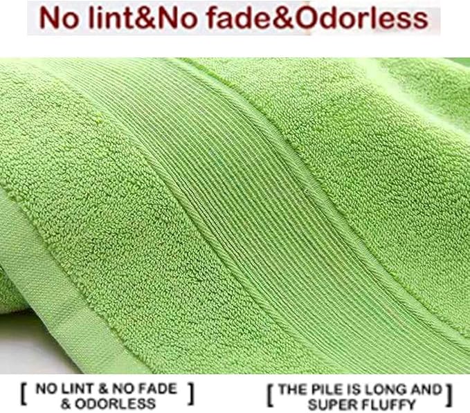 LRUUIDDE Bathroom Hand Towels 2 Set,Cotton Hand Towel for Bath, Hand, Face, Kitchen, Super Soft, Highly Absorbent, Machine Washable, Size 14" x 30" (Green)…