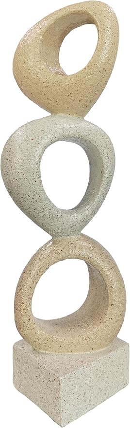 Abstract Modern Ribbon Decorative Sculpture, Knot Sculptures,Home Decor,Coffee Table Statues,Dining Living Room Desk Decor,Shelf Decoration (with Spots-A)