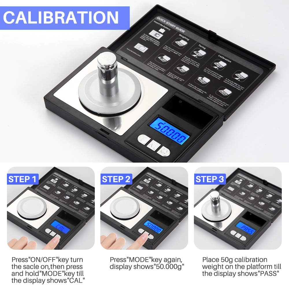 THINKSCALE Milligram Scale - 50g Capacity | Precision Digital Jewelry Scale for Gold, Gems & More