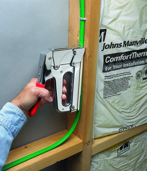 Arrow T72 Heavy-Duty Wire Staple Gun - Manual Tool for Installing Telecommunications Cables