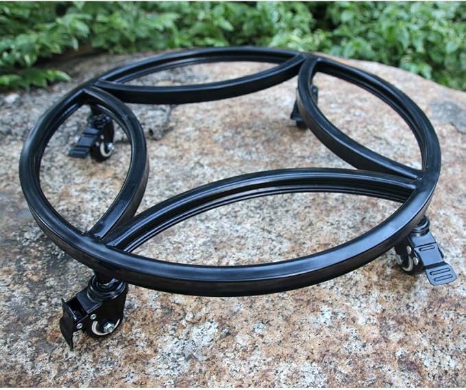 Zhongma 18.1" Plant Caddy with Wheels, Heavy Duty Construction, 300 Lbs Capacity, Load-Bearing Wheels with Brakes