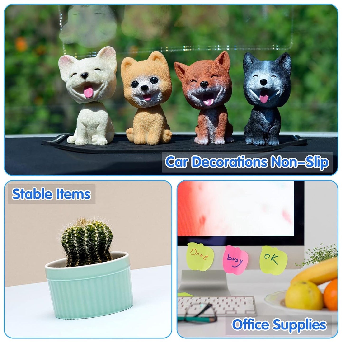 Skiennix Double-Sided Adhesive Dots - Clear Sticky Tack Tape for DIY Crafts | 1500 Pieces (10mm)