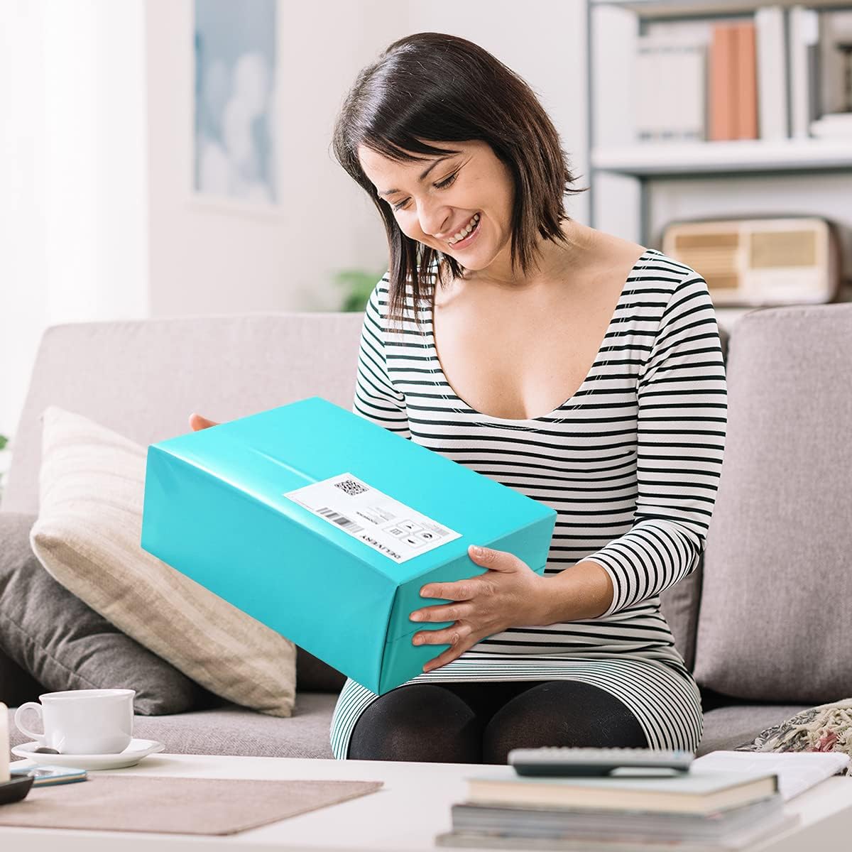 UCGOU Poly Mailers - 7.5x10.5 Inch Teal Shipping Bags | Strong, Waterproof & Self-Sealing 100 Pack