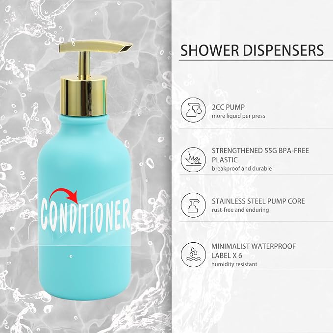 XLHOMO Teal Bathroom Accessories Set - 10 Piece Bathroom Accessory Set with Trash Can, Soap Dispenser, Soap Dish, Toothbrush Holder and Cup, Toilet Brush, Qtip Holder, Bathroom Decor Sets Complete