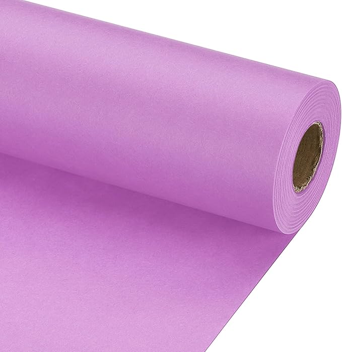 PATIKIL Wrapping Paper, 15" x 800"(66') 70 GSM Craft Paper Roll Kraft Packing Paper for Poster Bulletin Board, Gift Wrapping, Light Pink