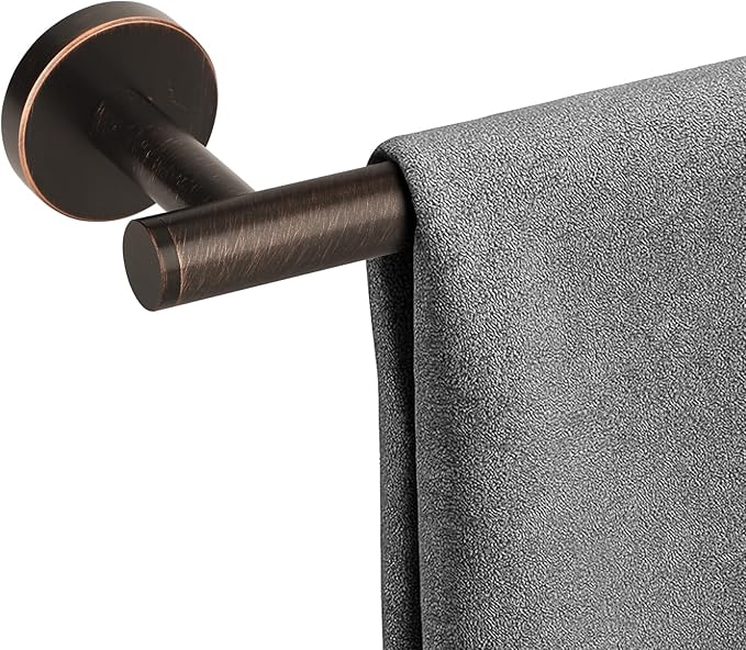 Antique 24 inch Oil Rubbed Bronze Towel Bar,Stainless Steel Towel Racks for Bathroom Wall Mounted,Bathroom Towel Holder Brushed Bronze