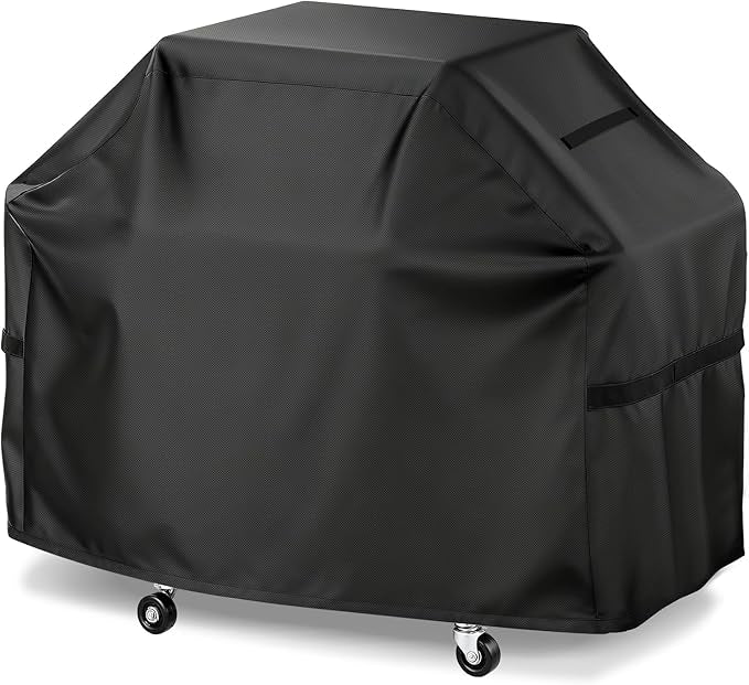 LBTING Grill Cover, 60-inch Heavy Duty 300D Oxford Waterproof Windproof UV Resistant BBQ Gas Grill Cover for Outdoor Barbecue Fit Most Brands Weber, Brinkmann, Char Broil, Holland