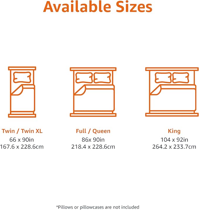 Amazon Basics Lightweight Microfiber Comforter Sets, 7 Pieces, Navy, Geometrics, Full/Queen