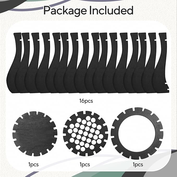 Wooden Vase for Lego Flowers - Wooden Vase for Lego Bouquet, Wood Vases Puzzle Set for LegoRoses Sunflower Tulips, Vases Kit for Artificial Bouquet Arrangement Home and Office Decoration(Black)