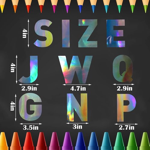 Panelee Large Letter Stickers - 145 Pieces of 4-Inch Self-Adhesive Alphabet for Home Decor & Classroom