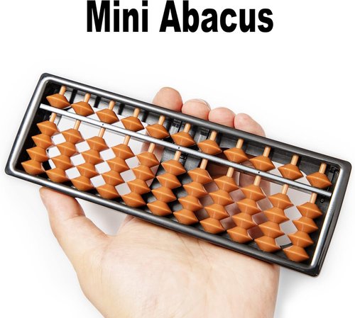Digital Standard Abacus | 11-Column Soroban Calculator - 17.8 cm Professional Educational Tool