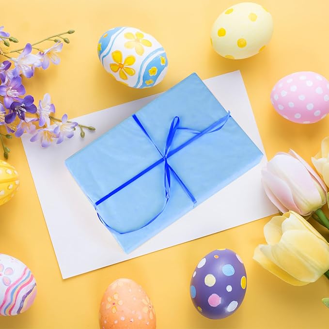 NEBURORA 120 Sheets Multicolor Tissue Paper Spring Easter Gift Wrapping Paper Decorative Art Paper for DIY Easter Birthday Holiday Party Packing Decoration