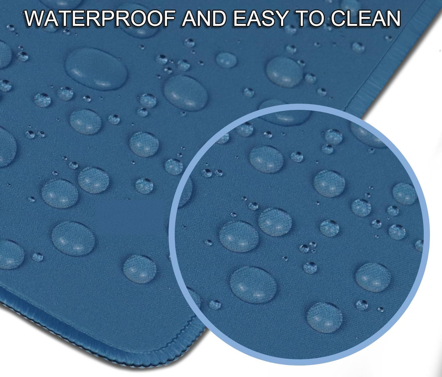 XXL Gaming Mouse Pad by [Brand Name] - Non-Slip Waterproof Rubber Base | 31.5" x 15.7" Blue Mat for Work & Play