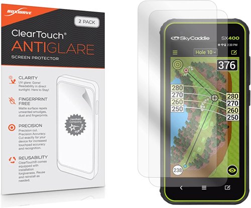 BoxWave Screen Protector for SkyCaddie SX400 - ClearTouch Anti-Glare & Anti-Fingerprint Matte Film (2-Pack)