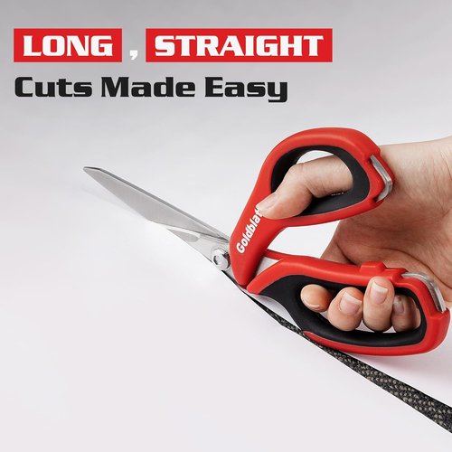 Goldblatt Heavy Duty Scissors - 2PCS Multipurpose Stainless Steel Blades | Comfortable Grip for Easy Cutting