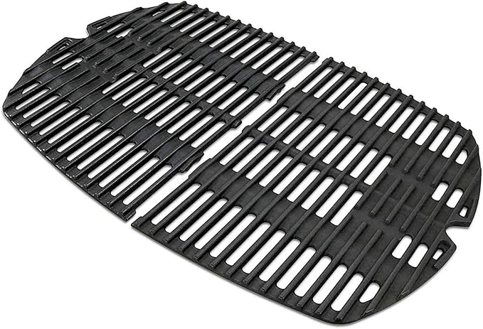 Votenli C764D(2-Pack) 17 x 12.7 inches Cast Iron Cooking Grid Grates for Weber 7644 Q100 series, Q140, Q1000 series Q1200 50060301 386000 50060001 51010001 51060001 51070001 51080001 51190001 51200001
