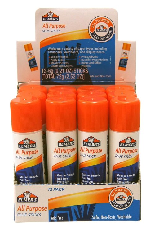 Elmer's All-Purpose Glue Stick - Clear Adhesive for School Projects | 0.21 Ounces