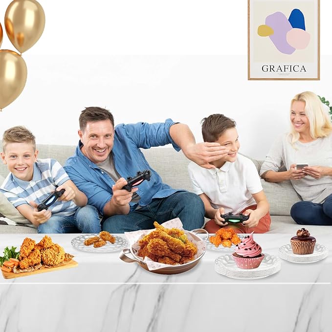 48 PCS Golf Party Supplies Disposable Paper Plates, 7 Inch and 9 Inch Disposable Tableware Set for Game Day Sports Golf Themed Birthday Baby Shower Thanksgiving Christmas Party Decor, Serves 24 Guests