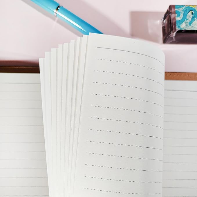 A5 Line Loose Leaf Refill Paper, 210x142mm, 135 Sheets Planner Refills, 6-Ring Binder Refill, 100GSM College Ruled Insert Papers for Notebooks, School, Office, College Notes, Journals & Note-Taking