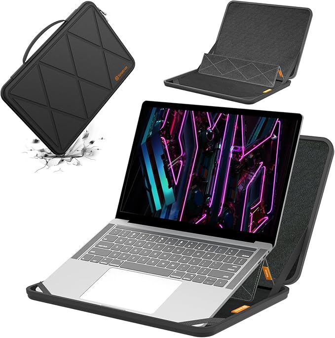 Smatree MS112 Hard EVA Protective Sleeve Case with Stand Compatible for for 16 inch Acer Predator Helios 16/Neo 16 Gaming Laptop,for Nitro 16 AN16-41-R6HK,15.6inch Predator Helios 3D 15 Spatiallabs