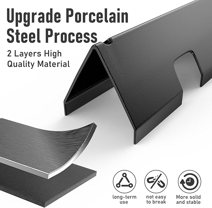 for Weber Spirit 2 Grill Parts, 15.3" Flavorizer Bars for Weber GS4 Spirit II 300, Spirit E/S 310 Spirit 300 Series with Front Control, Porcelain-enameled Flavor Bars for Spirit e310 Grill Parts