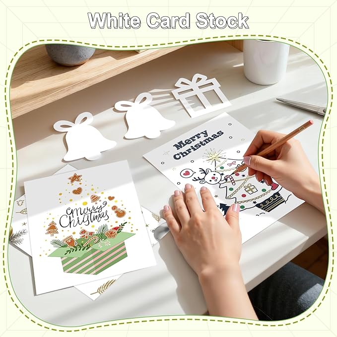40 Sheets Cardstock 8.5x11, 65lb White Card Stock, Construction Paper, 180gsm Thick Printer Paper for Printing, Painting, Card Making, Kids School Supplies,Party Decorations