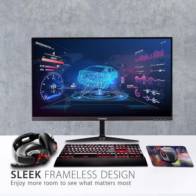 ViewSonic VX2718-P-MHD 27 Inch 1080p 1ms 180Hz Gaming Monitor with FreeSync, Eye Care, HDMI and DisplayPort