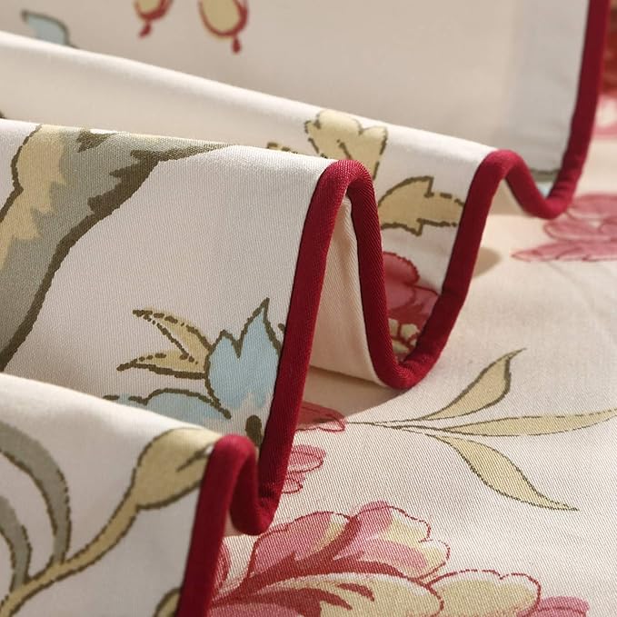 Brandream Luxurious Duvet Cover Queen Size Bedding Set Floral Duvet Quilt Cover Set Printed Chinoiserie Peony Asian Style Home Collections 800TC Egyptian Cotton Bedding Set Pieces