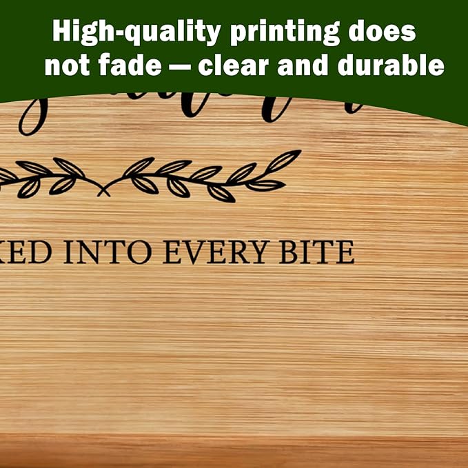 Lacama Nana Gifts Kitchen Cutting Board, Mothers Day Gifts for Nana,Best Grandma Grandmother Gifts Cutting Chopping Boards for Nana's Kitchen Decorative Bamboo Cutting Board