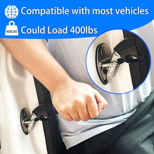 KOUNATSURI Car Door Handle Assist - 2-Pack Support for Seniors & Handicapped | Easy Grip Design