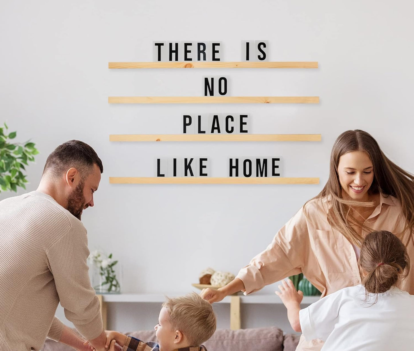 Skiennix XL Letterboard - Customizable Changeable Wooden Wall Menu | 264 Character Pack Included
