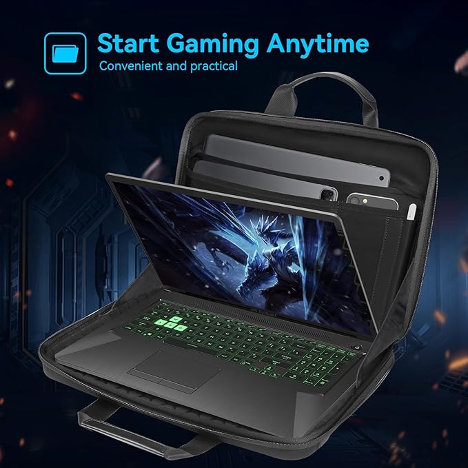 Smatree Heavy Duty Hard Case Compatible for 17.3 inch ASUS ROG Strix Scar 17 SE 2022, for ROG Strix Scar 17 2023/2022/2021, for 17.3 inch ASUS ROG Strix G17 2023/2022/2021 Gaming Laptop (A800XL)