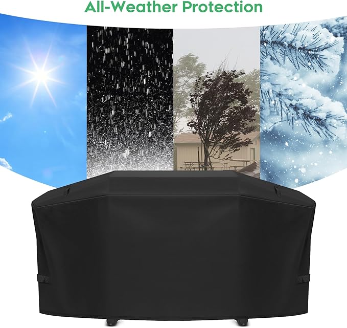 EZ-DONGTENG Heavy-Duty 600D Grill Cover fit for Weber Slate 36" Flat Top Griddle Grill，3400120 Weber Slate 36" Griddle Outdoor Waterproof Griddle Cover