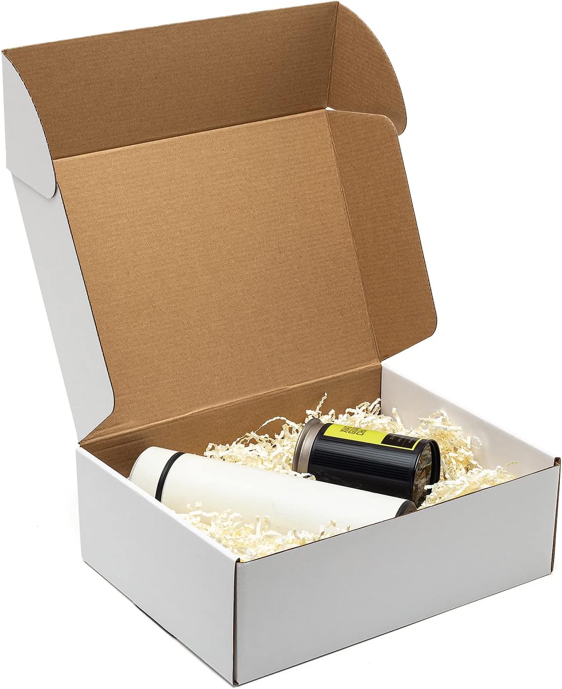 Timirog Shipping Boxes - 12x9x4" Corrugated Cardboard | 20 Pack Tab Locking Mailers for Gifts & Crafts