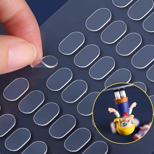 Skiennix Adhesive Stick Dots - Two-Sided Mounting Putty for Wall Hanging Crafts & Decorations (2400)