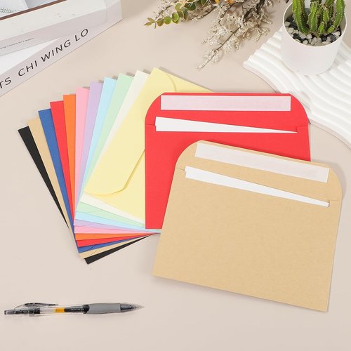 PATIKIL Invitation Envelopes - 50 Pcs Self-Seal A7 for Weddings, Thank You Cards & More | 7.5x5.5 Inch, White