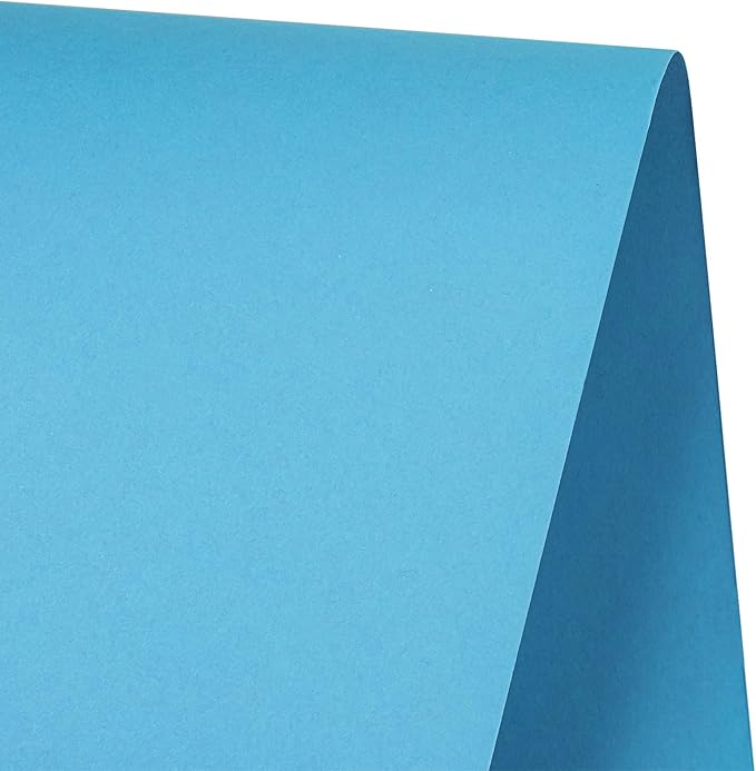 RUSPEPA Light Blue Kraft Wrapping Paper Roll, 17.5"x 393"(32.8'), Recyclable Blue Art Gift Wrap Paper for Birthday Gift Wrapping, Table Covering, DIY Crafting, Baby Shower Bouquet Flower, 80GSM