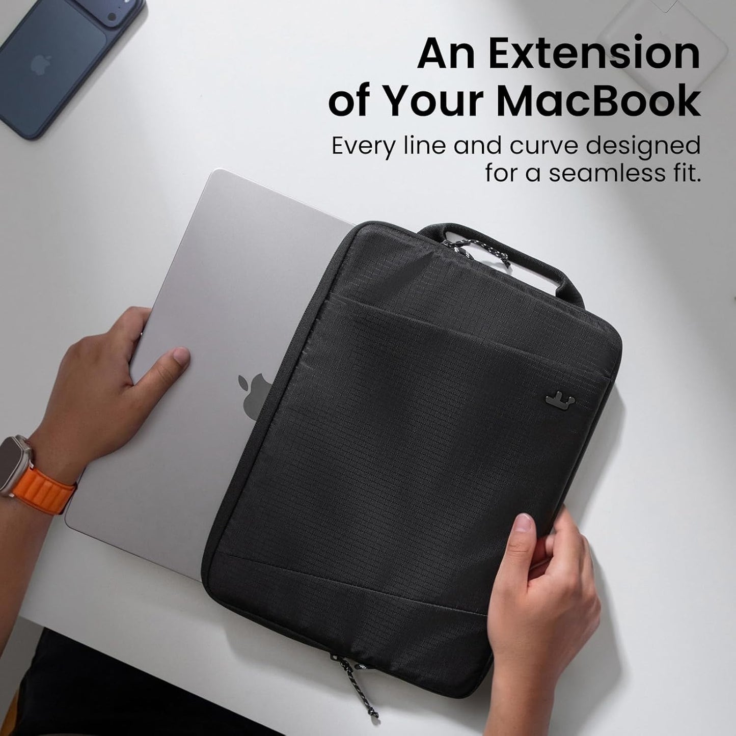 tomtoc Slim 360° Protective Laptop Sleeve - Water-Resistant Case for 13" MacBook Air & Pro