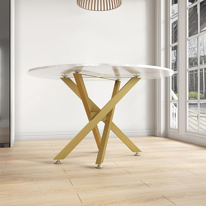 FUSHIAIPTC 30 Inch Metal Table Legs, Heavy Duty Desk Legs Holds 1000lbs Combinatorial Dining Table Legs for Wood, Glass, Marble Tabletop, Table Base Come in a Golden Ratio Design