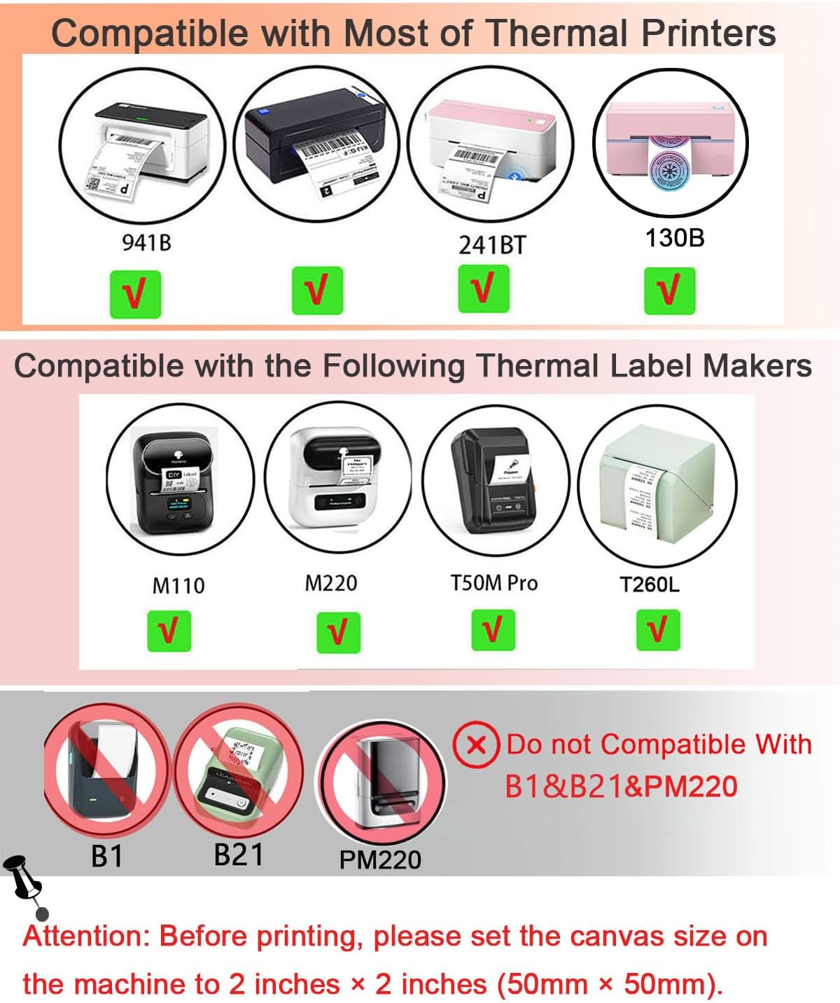 Stary Thermal Labels - 2-Inch Round Stickers for T50M Pro/M110/M100/M220 Printers | 140 Labels/Roll - Stary Purple