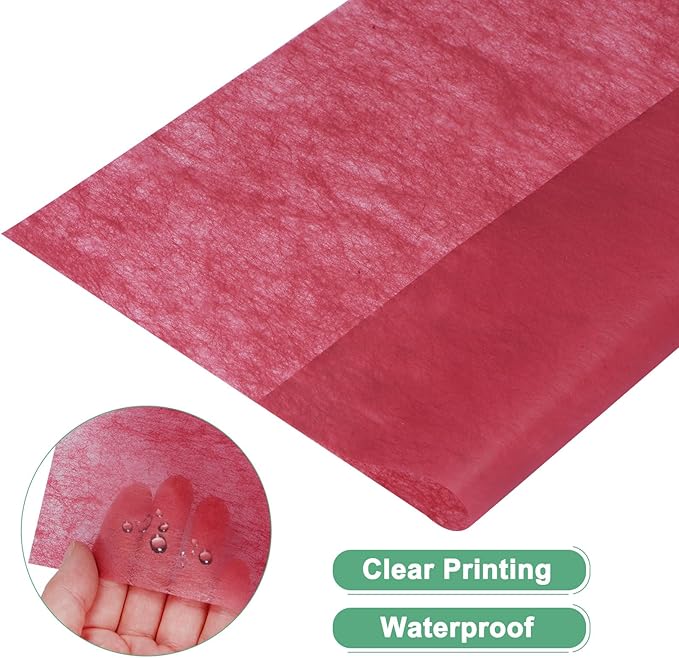 M METERXITY 152 Sheet Korean Cotton Wrapping Flower Paper - Floral Wrapping Paper Waterproof Bouquet Wrapping Paper Apply to Gift Packaging(11.8x11.8inches, Red+Pink+Beigt+White)