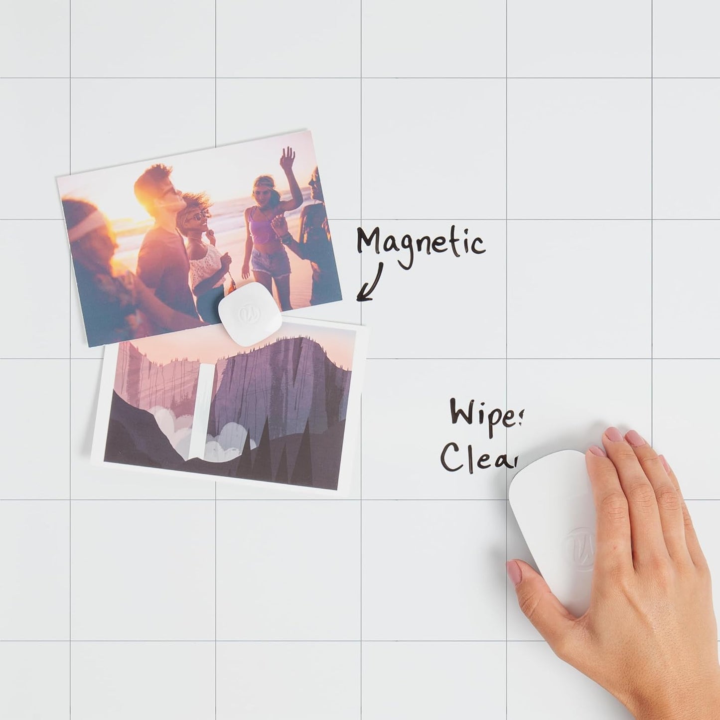U Brands Magnetic Dry Erase Calendar Board - 4-in-1 Design | 36" x 48" with Silver Aluminum Frame
