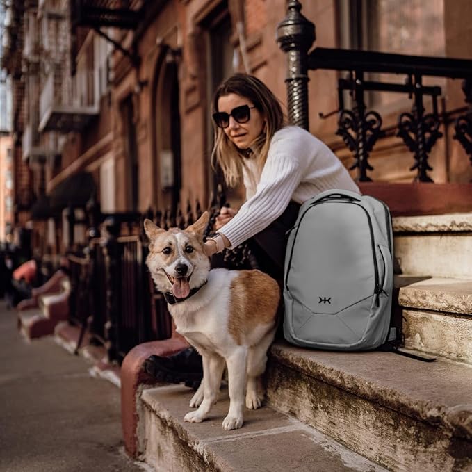 Knack Small Series 2 Laptop Backpack Fits up to 16 Inch Laptops - Knack Bags Carry-On Backpack, TSA Approved, Expandable Travel Backpacks With 2 Day Outfit Capacity, Alloy Gray