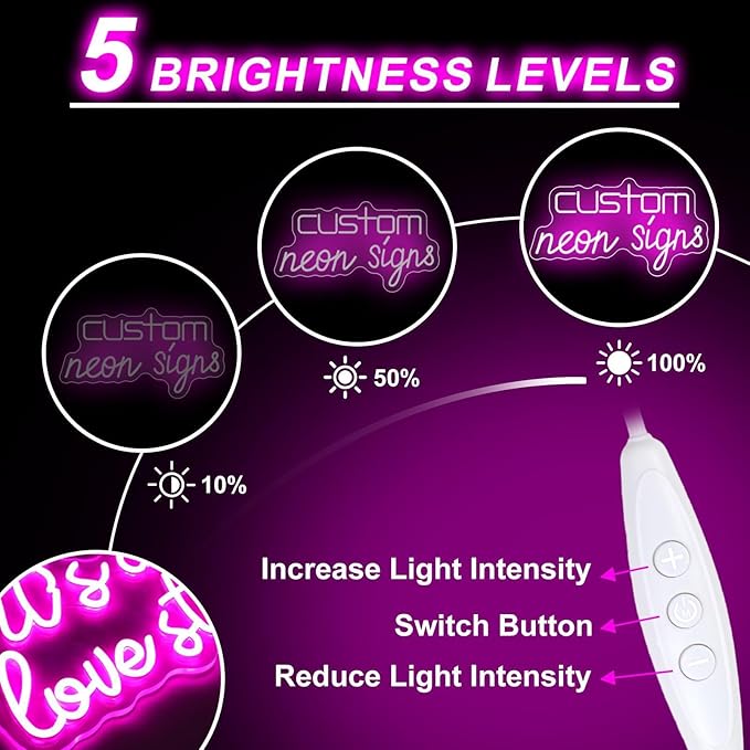 Lily Flower Neon Sign - Dimmable, Customizable Colors, Ideal Flower Neon Sign & Neon Signs for Wall Decor, Perfect for Healing Bedrooms, Nature-Inspired Studios, Plant Enthusiasts' Spaces, Great Gift for Boho & Nature Lovers