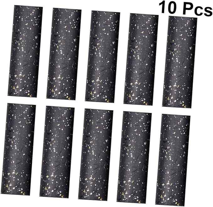 CIMAXIC 10 Sheets Black Wrapping Paper Bouquet Packaging Wrap for Wedding Birthday DIY Papercraft Thick High-grade Tissue Paper for Floral Presentation