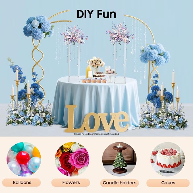 10PCS Flower Display Stand,Acrylic Wedding Centerpieces Vase Column Flower Holder,23.62inch High Freestanding Floral Display Rack for Party,Birthday&Event Decor