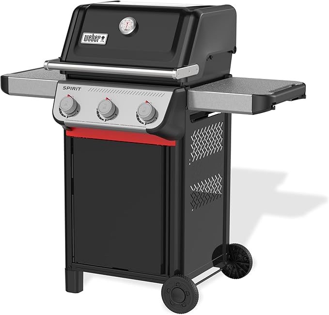 Weber Spirit E-310 Liquid Propane Gas Grill for Outdoor Cooking and BBQ, 3 Burners, Black