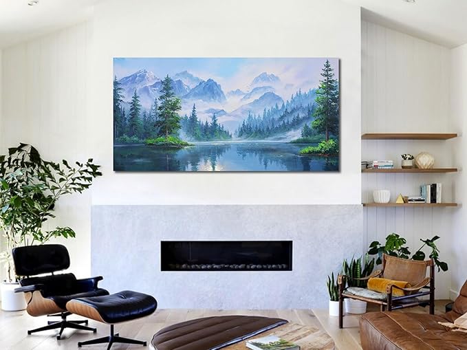 Ardemy Large Landscape Wall Art Nature Canvas Textured Forest Scenery Pictures Wall Decor Living Room Paintings Artwork Bedroom Home Office,40"x20"