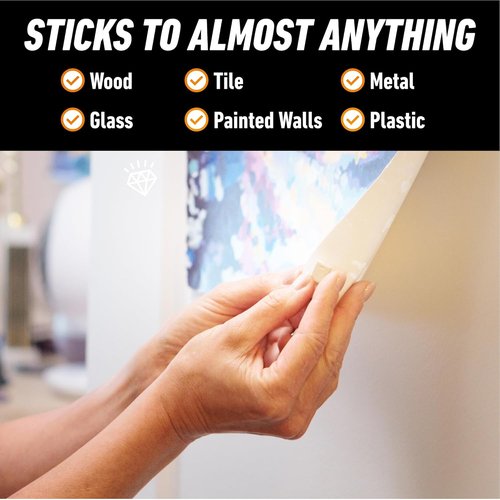 Gorilla Mounting Putty - Non-Toxic Removable & Repositionable Wall Putty | Natural Tan, 168 Pre-Cut Squares (Pack of 2)