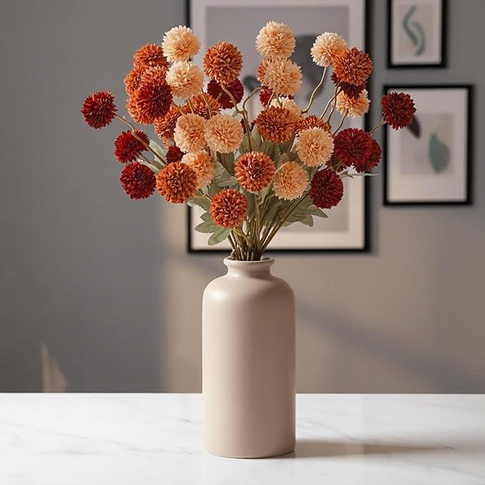 Artificial Hydrangea Flowers Fake Hydrangeas Faux Flowers Bouquet Artificial Plants for Wedding Home Office Decor Excluding vases-（Mixed 10 PCS）
